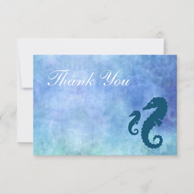 Seahorse Thank You Card (Front)