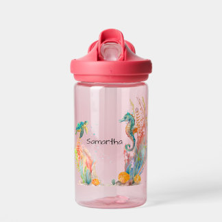 Seahorse Underwater Personalized  Water Bottle