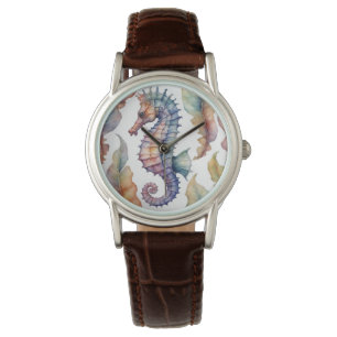 Seahorse Watercolor Coastal  Watch