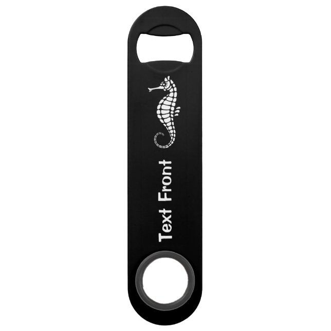 Seahorse White Bar Key (Front)