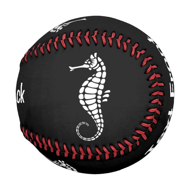 Seahorse White Baseball (Back Left)