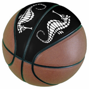 Seahorse White Basketball