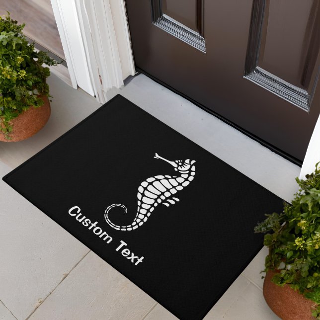 Seahorse White Doormat (Creator Uploaded)