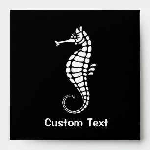 Seahorse White Envelope