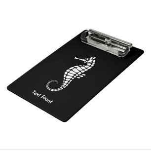 Seahorse White Mini Clipboard