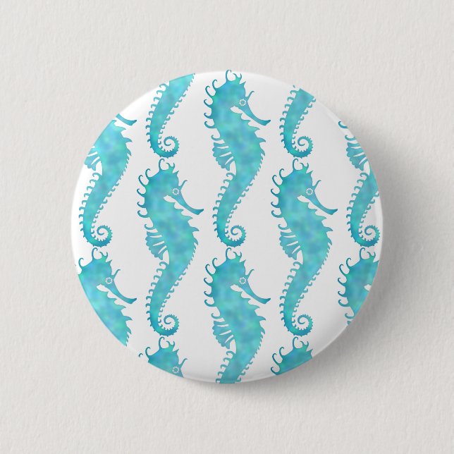 Seahorses 2 Inch Round Button (Front)