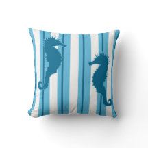 Seahorses and Stripes in Ocean Colours