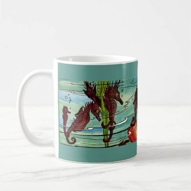 seahorses coffee mug (Left)