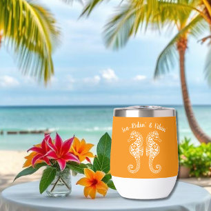 Seahorses-Fisherman Core-Hawaiian-Orange