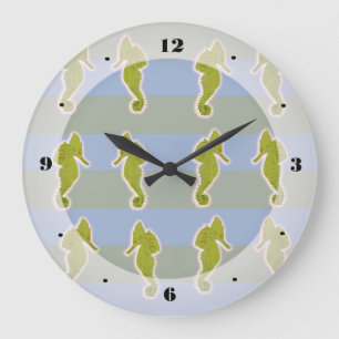Seahorses, Fishes, Summertime  Wall Clock