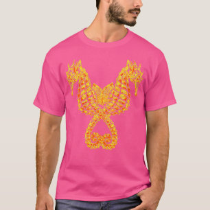 Seahorses Holding Tails Tribal Tattoo T-Shirt