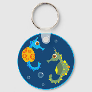 Seahorses Keychain