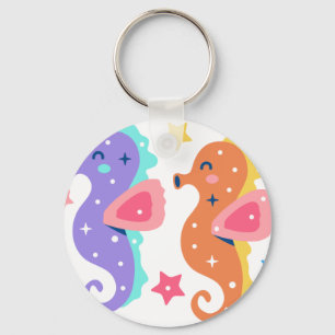 Seahorses Keychain