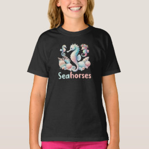Seahorses, Ocean Creature Graphic T-Shirt