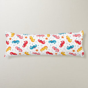 Seahorses Seamless Pattern Body Pillow