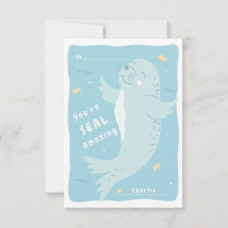 Seal Amazing Classroom Valentine Card