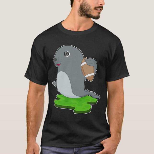 Seal American Football Sports T-Shirt (Front)