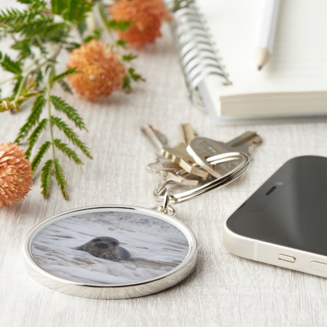 Seal - Animal Print Premium Square Keychain (Side)
