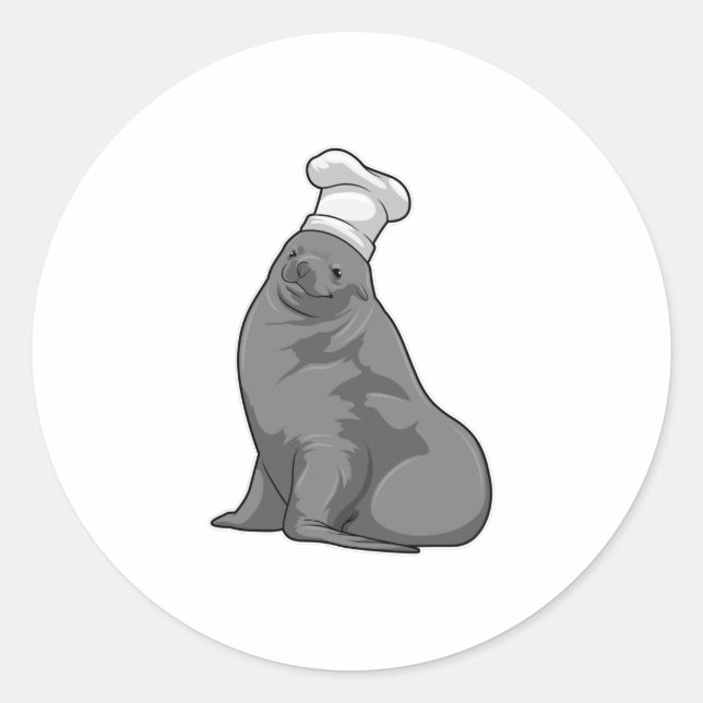 Seal as Cook with Chef hat (Front)