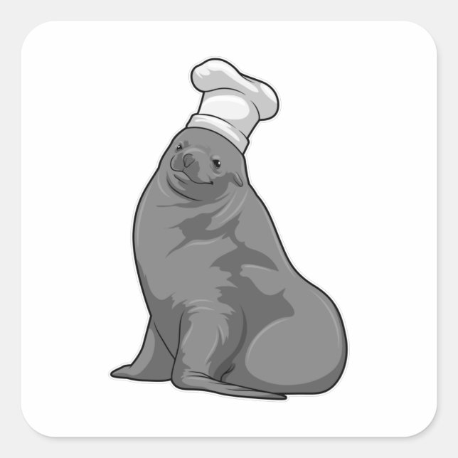 Seal as Cook with Chef hat (Front)