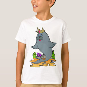 Seal as King with Crown T-Shirt