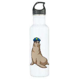 Seal as Police officer 710 Ml Water Bottle