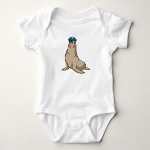 Seal as Police officer Baby Bodysuit