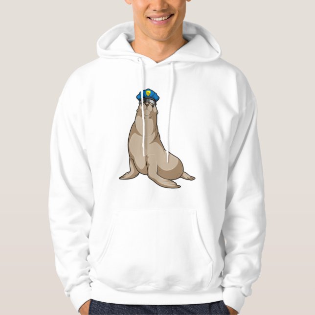 Seal as Police officer Hoodie (Front)