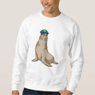 Seal as Police officer Sweatshirt