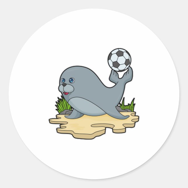 Seal as Soccer player with Soccer (Front)