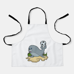 Seal as Soccer player with Soccer Apron