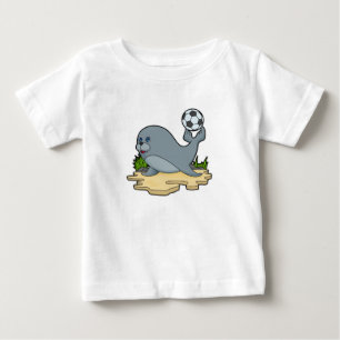 Seal as Soccer player with Soccer Baby T-Shirt