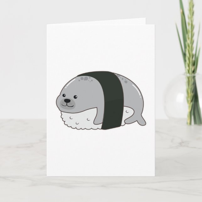 Seal as Sushi Card (Front)