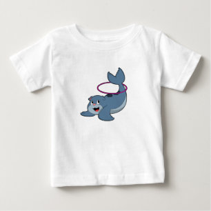 Seal at Fitness with Fitness tires.PNG Baby T-Shirt