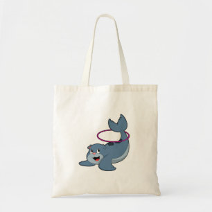 Seal at Fitness with Fitness tires.PNG Tote Bag