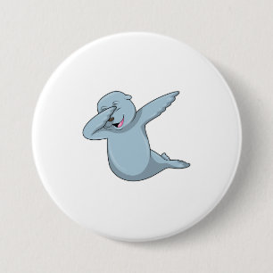 Seal at Hip Hop Dance Dab 3 Inch Round Button