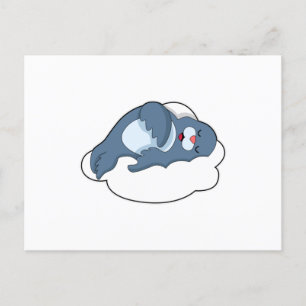 Seal at Sleeping on Cloud Postcard