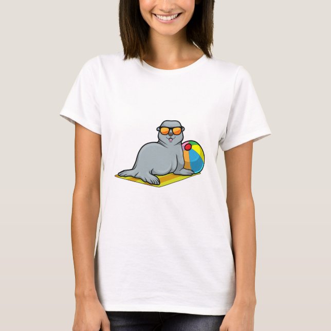 Seal at Sunbathing with Water polo (Front)