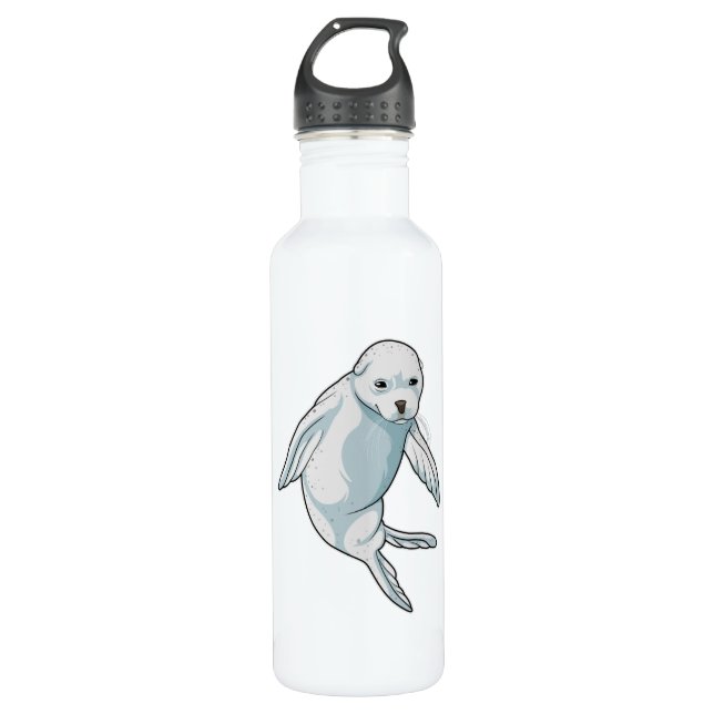 Seal at Swimming 710 Ml Water Bottle (Front)