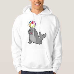 Seal at Water sports with Water polo