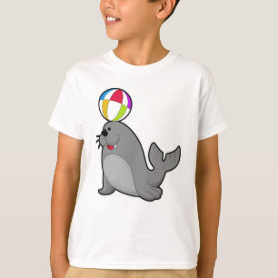 Seal at Water sports with Water polo
