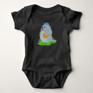 Seal Basketball player Basketball Baby Bodysuit