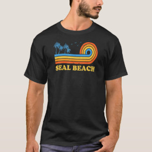 Seal Beach California Summer Ca Tropical Us Cities T-Shirt