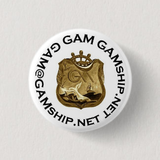 seal black gold 1 inch round button