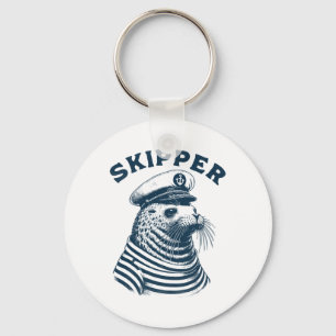 Seal Captain  Keychain