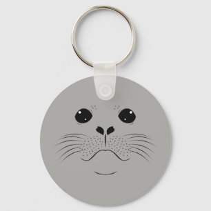Seal face silhouette keychain