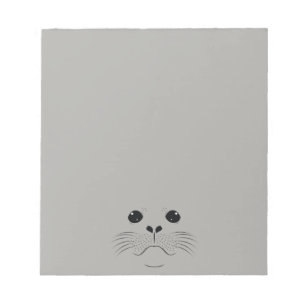 Seal face silhouette notepad