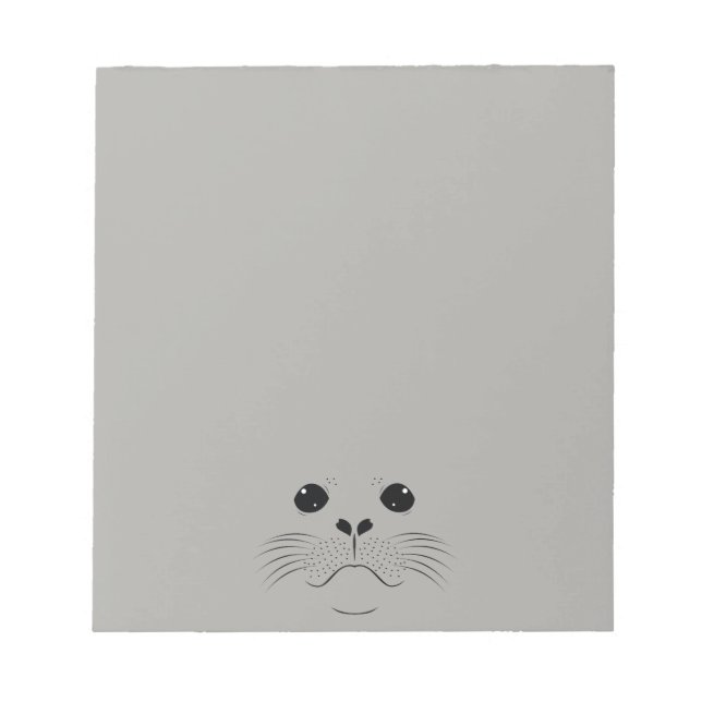 Seal face silhouette notepad (Front)