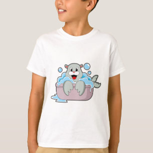 Seal in Bathtub T-Shirt