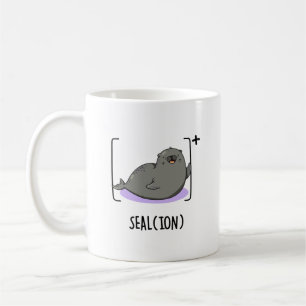 Seal Ion Funny Sea Lion Pun  Coffee Mug